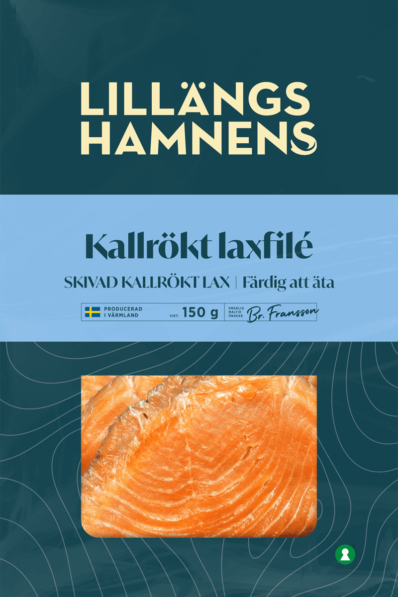 Kallrökt lax 150g (skivad)